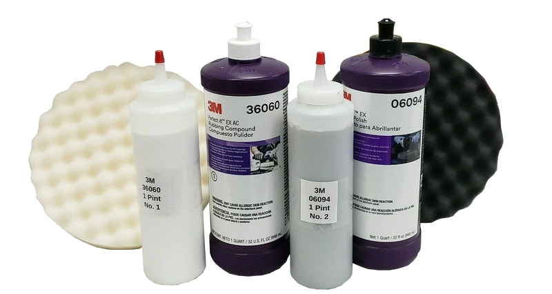 3 M Buffing Compound 3M Perfect-It EX Compound Buffing & Polishing - 36060, 06094, 06068 For Professional Finish 3m Rubbing Compound - Foto 3