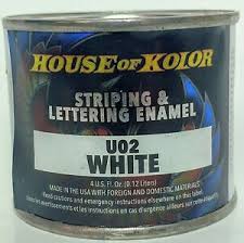 HOUSE OF KOLOR WHITE STRIPING ENAMEL - 4oz. - U02.B06